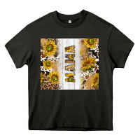 Asphalt western mother's day mama with cowhide and sunflowers tumbler tbs Heavy Core Tee - TumblerDesignByShophia