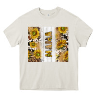Cream western mother's day mama with cowhide and sunflowers tumbler tbs Heavy Core Tee - TumblerDesignByShophia