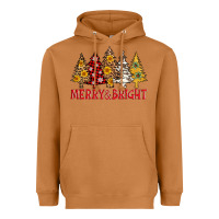 Meerkat merry and bright leopard christmas trees Heavyweight Hoodie - AdoDesignShop