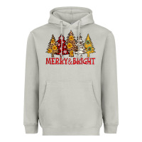 Moon Dust merry and bright leopard christmas trees Heavyweight Hoodie - AdoDesignShop