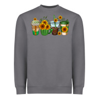 Storm sunflowers coffee cups Heavyweight Sweatshirt - AdoDesignShop