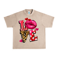 French Oak Western love lips Urban Heavy Tee - FaDigitalArtStudio