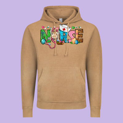 Easter Nurse Vintage Hoodie Designed By Bundleandbundleshop