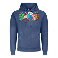 Vintage Denim Easter Nurse Vintage Hoodie - BundleAndBundleShop