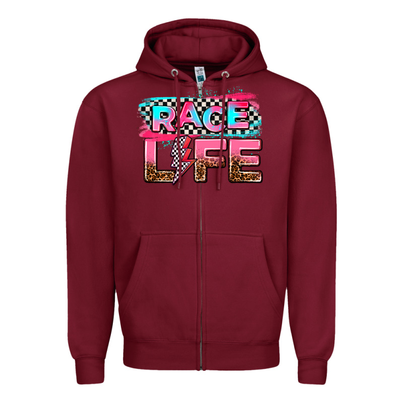Race Life Zipper Hoodie by AdoDesignShop | Teevron