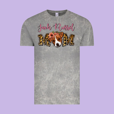Jack Russel Mom Vintage Tee Designed By Jasminsmagicworld