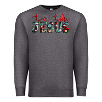 Charcoal Heather love like jesus Premium Sweatshirt - AdoDesignShop