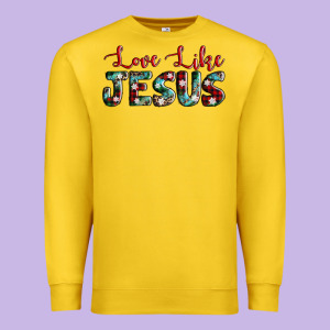Love Like Jesus Premium Sweatshirt Designed By Adodesignshop