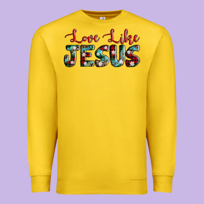 Love Like Jesus Premium Sweatshirt Designed By Adodesignshop