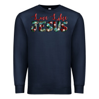 Navy love like jesus Premium Sweatshirt - AdoDesignShop