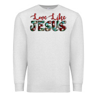Oatmeal Heather love like jesus Premium Sweatshirt - AdoDesignShop