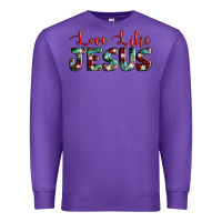 Purple love like jesus Premium Sweatshirt - AdoDesignShop