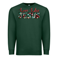 Sports Green love like jesus Premium Sweatshirt - AdoDesignShop