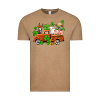 Vintage Coffee St. Patrick's farm animals and truck Vintage Tee - OliviaCreatesArt