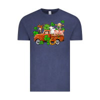 Vintage Denim St. Patrick's farm animals and truck Vintage Tee - OliviaCreatesArt