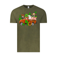 Vintage Olive St. Patrick's farm animals and truck Vintage Tee - OliviaCreatesArt