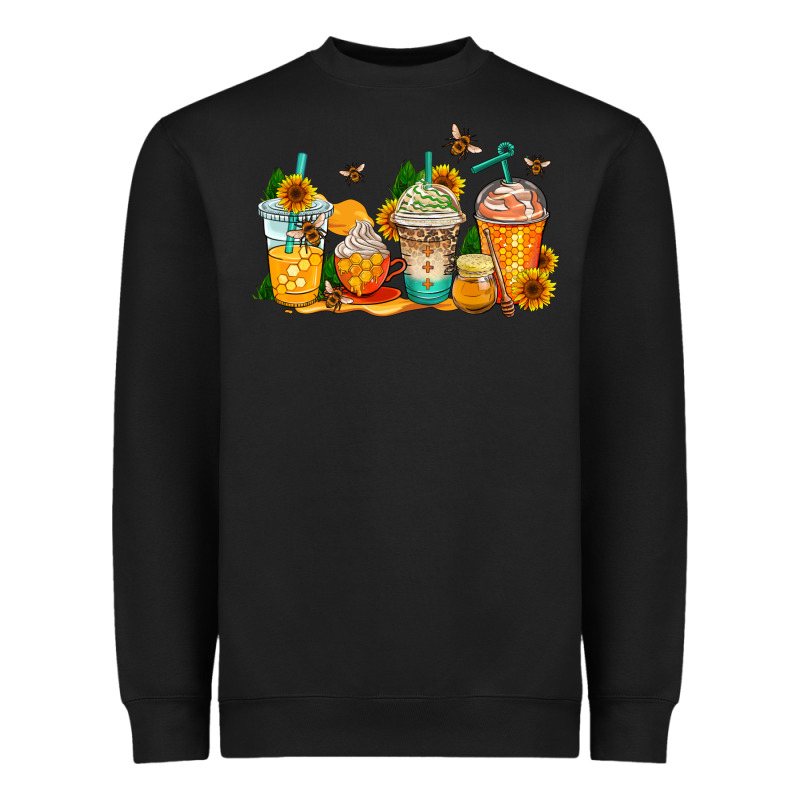 Bumble Bee Coffee Cups Heavyweight Sweatshirt by AdoDesignShop | Teevron