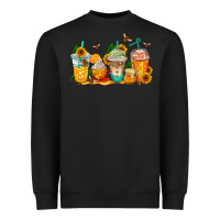 Black bumble bee coffee cups Heavyweight Sweatshirt - AdoDesignShop