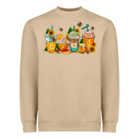 Mushroom bumble bee coffee cups Heavyweight Sweatshirt - AdoDesignShop
