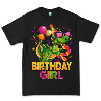 Black 2rd birthday girl t rex pink Premium Tee - CowGirlArtShop