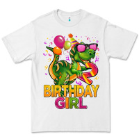 White 2rd birthday girl t rex pink Premium Tee - CowGirlArtShop