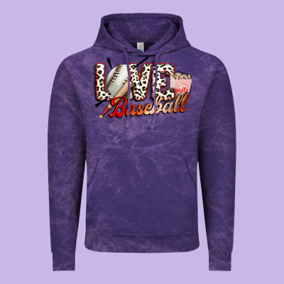 Love Baseball Vintage Hoodie Designed By Fadigitalartstudio