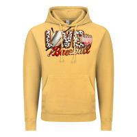 Vintage Mustard love baseball Vintage Hoodie - FaDigitalArtStudio