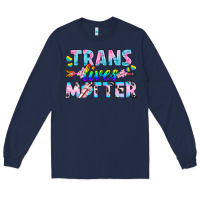 Navy Western LGBTQ+ Trans Lives Matter Long Sleeve Tee - BundleAndBundleShop