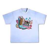 Grape Ice Easter cowboy boots hat Urban Heavy Tee - OliviaCreatesArt