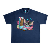 Navy Easter cowboy boots hat Urban Heavy Tee - OliviaCreatesArt