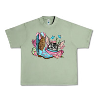 Oil Green Easter cowboy boots hat Urban Heavy Tee - OliviaCreatesArt