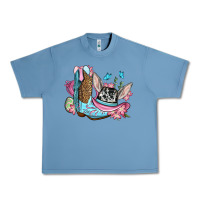 Pebble Blue Easter cowboy boots hat Urban Heavy Tee - OliviaCreatesArt