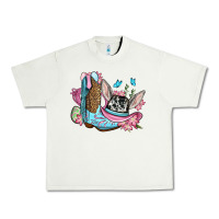 Pistachio Easter cowboy boots hat Urban Heavy Tee - OliviaCreatesArt
