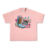 Salmon Easter cowboy boots hat Urban Heavy Tee - OliviaCreatesArt