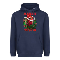 Navy merry christmas boots hat rope Heavyweight Hoodie - AdoDesignShop