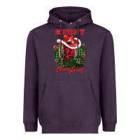 Plum merry christmas boots hat rope Heavyweight Hoodie - AdoDesignShop