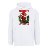 White merry christmas boots hat rope Heavyweight Hoodie - AdoDesignShop
