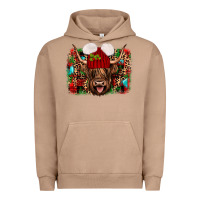 Pigment Burro highland cow christmas Urban Hoodie - JahusDesignShop