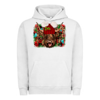 Pigment Lunar Rock highland cow christmas Urban Hoodie - JahusDesignShop