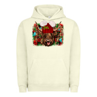 Pigment Pistachio highland cow christmas Urban Hoodie - JahusDesignShop