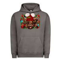 Pigment Tornado highland cow christmas Urban Hoodie - JahusDesignShop