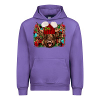 Tulip highland cow christmas Urban Hoodie - JahusDesignShop