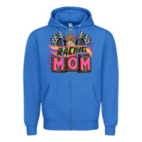 True Royal racing mom with racing oto equipment Zipper Hoodie - AdoDesignShop