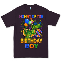 Plum mommy of the 5 th birthday boy t rex Premium Tee - CowGirlArtShop