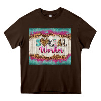 Chocolate Brown western social worker tumbler tbs (1) Heavy Core Tee - TumblerDesignByShophia
