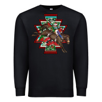 Black aztec rodeo christmas Premium Sweatshirt - AdoDesignShop
