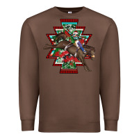 Chestnut aztec rodeo christmas Premium Sweatshirt - AdoDesignShop