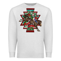 Oatmeal Heather aztec rodeo christmas Premium Sweatshirt - AdoDesignShop