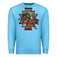 Ocean Blue aztec rodeo christmas Premium Sweatshirt - AdoDesignShop