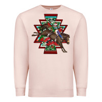 Pale Pink aztec rodeo christmas Premium Sweatshirt - AdoDesignShop